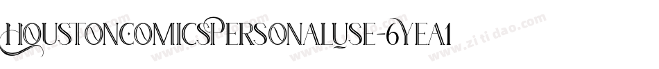 HoustonComicsPersonalUse-6Yea1字体转换