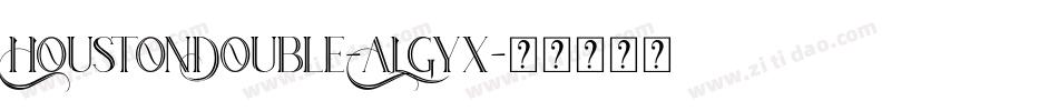 HoustonDouble-ALGyx字体转换