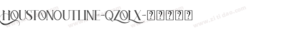HoustonOutline-qZoLx字体转换