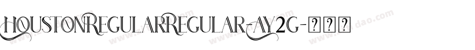HoustonRegularRegular-Ay2g字体转换