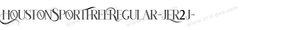 HoustonSportFreeRegular-jEr2j字体转换