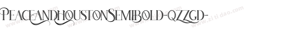 PeaceAndHoustonSemiBold-qZZgd字体转换