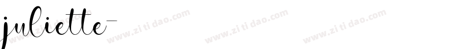 juliette字体转换