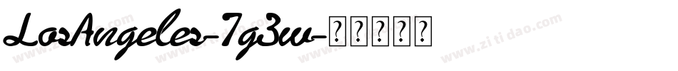 LosAngeles-7g3w字体转换