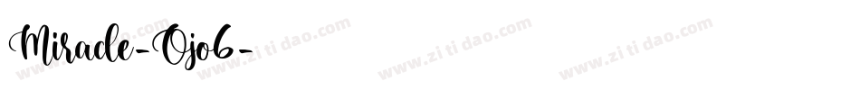 Miracle-Ojo6字体转换