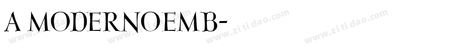 a_ModernoEmb字体转换