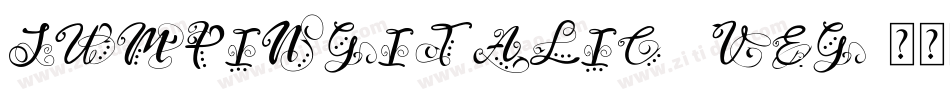 JumpingItalic-8Veg字体转换