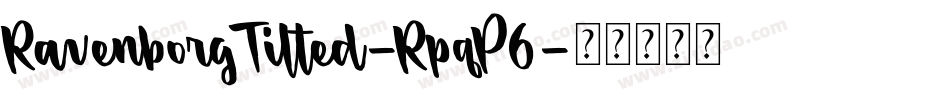 RavenborgTilted-RpqP6字体转换