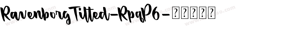 RavenborgTilted-RpqP6字体转换