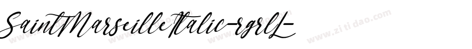 SaintMarseilleItalic-rgrlL字体转换