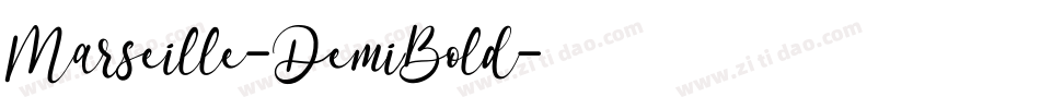 Marseille-DemiBold字体转换