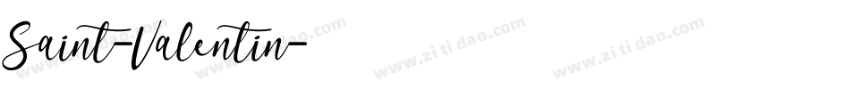 Saint-Valentin字体转换