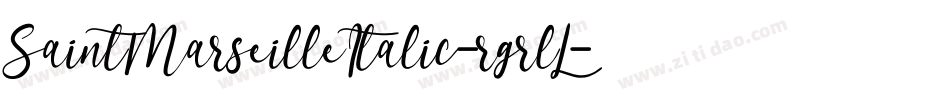 SaintMarseilleItalic-rgrlL字体转换