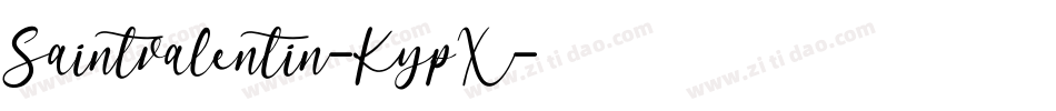 Saintvalentin-KypX字体转换