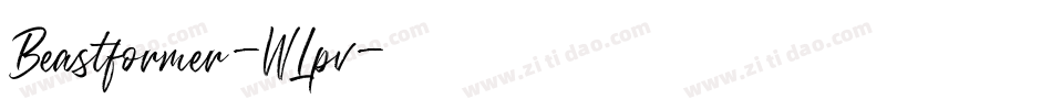 Beastformer-WLpv字体转换