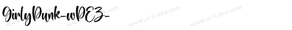 GirlyPunk-wPEZ字体转换