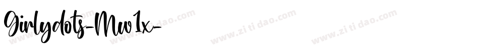Girlydots-Mw1x字体转换