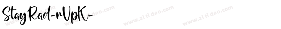 StayRad-rVpK字体转换