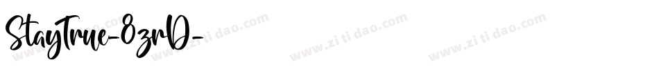 StayTrue-8zrD字体转换