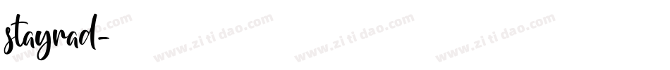 stayrad字体转换