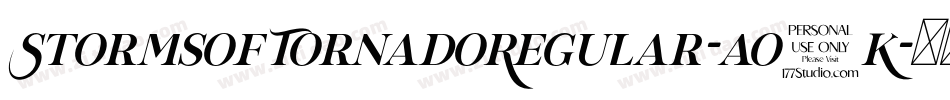 StormsOfTornadoRegular-ao0K字体转换
