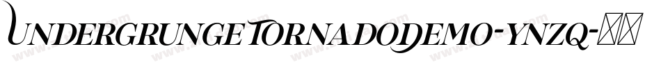UndergrungeTornadoDemo-ynzq字体转换