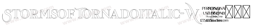 StormsOfTornadoItalic-W21n字体转换