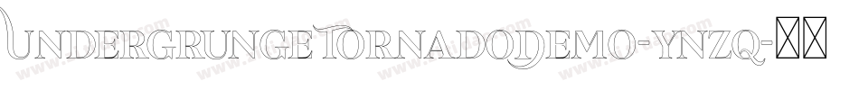 UndergrungeTornadoDemo-ynzq字体转换