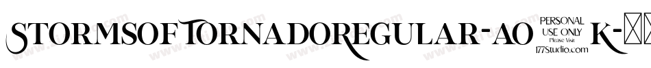 StormsOfTornadoRegular-ao0K字体转换