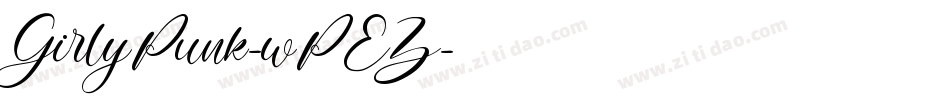 GirlyPunk-wPEZ字体转换