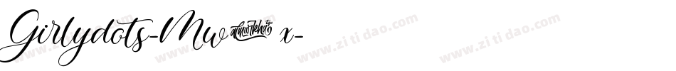 Girlydots-Mw1x字体转换