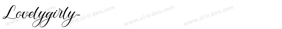 Lovelygirly字体转换