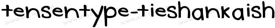 tensentype-tieshankaishuf字体转换