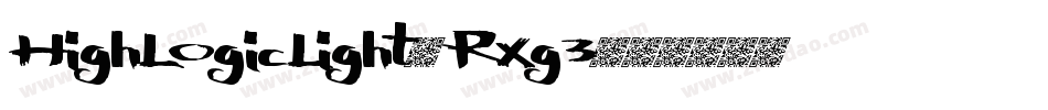 HighLogicLight-Rxg3字体转换