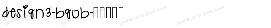 Design3-BGOB字体转换