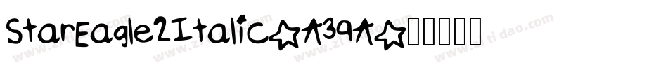 StarEagle2Italic-A39A字体转换