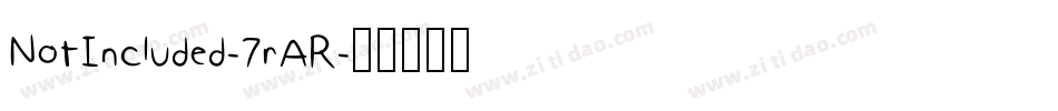 NotIncluded-7rAR字体转换