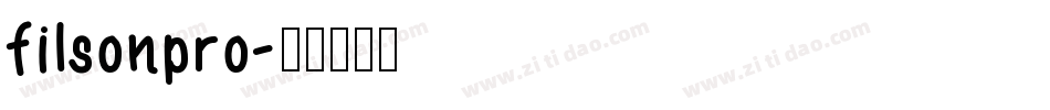 filsonpro字体转换
