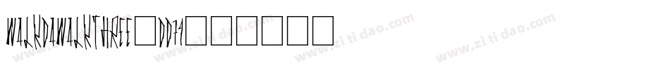 WalkDaWalkThree-Dd79字体转换
