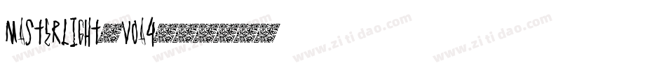 MasterLight-voA4字体转换