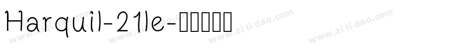 Harquil-21le字体转换