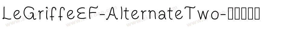 LeGriffeEF-AlternateTwo字体转换