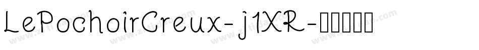 LePochoirCreux-j1XR字体转换