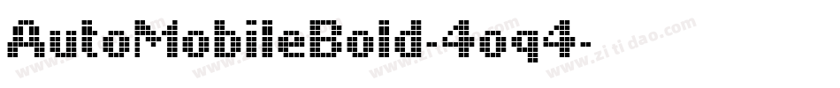 AutoMobileBold-4oq4字体转换