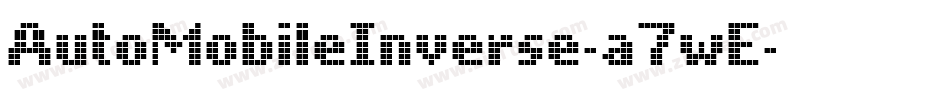 AutoMobileInverse-a7wE字体转换