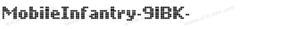 MobileInfantry-9lBK字体转换