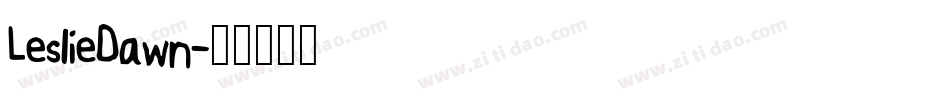 LeslieDawn字体转换
