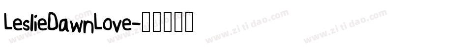LeslieDawnLove字体转换