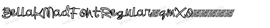 BellaKMadFontRegular-qmX0字体转换