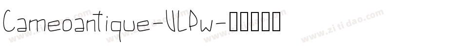 Cameoantique-VLPw字体转换